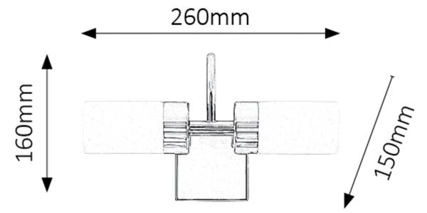 Rabalux 5714 Betty LED Vnitřní osvětlení | Přírodní bílá | 8W | Chrom | Kov - r-5714