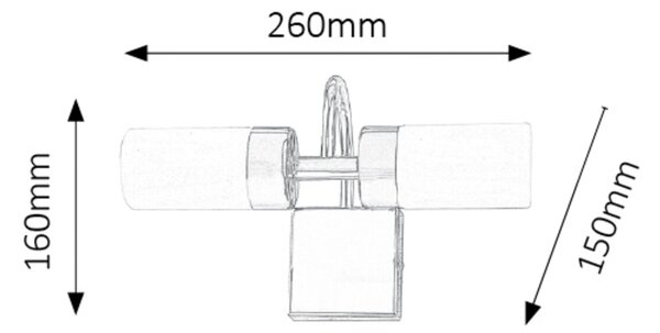 Rabalux 5746 Betty LED Vnitřní osvětlení | Přírodní bílá | 8W | Barevný kov | Bílá | Bronz - r-5746