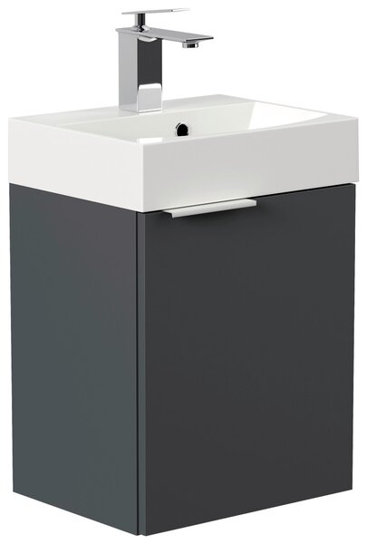 KOUPELNA PRO HOSTY, barvy grafitu, 40 cm MID.YOU - Koupelnové série, Online Only
