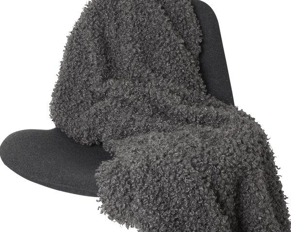 Skinnwille Home Collection Pléd Ulli Charcoal, umělá kožešina, 120x180 cm