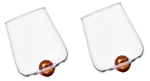 Ichendorf Milano designové sklenice na vodu Luna Tilting Tumbler Dot