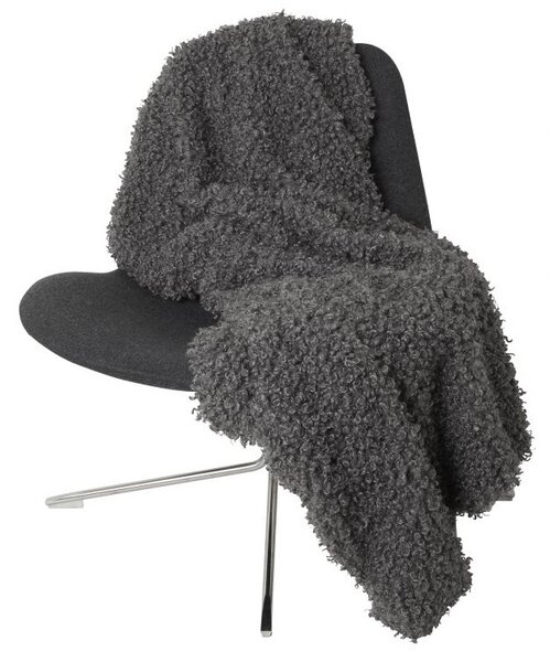 Skinnwille Home Collection Pléd Ulli Charcoal, umělá kožešina, 120x180 cm