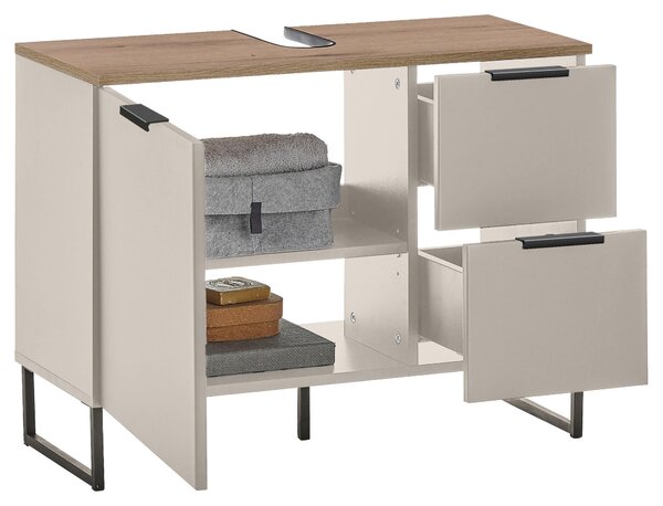 SKŘÍŇKA POD UMYVADLO, barvy dubu, kašmírová, 80/60/35 cm home24 - Koupelnové série, Online Only