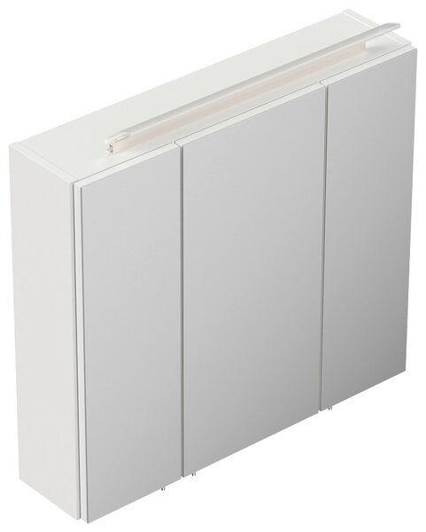 ZRCADLOVÁ SKŘÍŇKA, vysoce lesklá bílá, 70/62/17 cm MID.YOU - Koupelnové série, Online Only