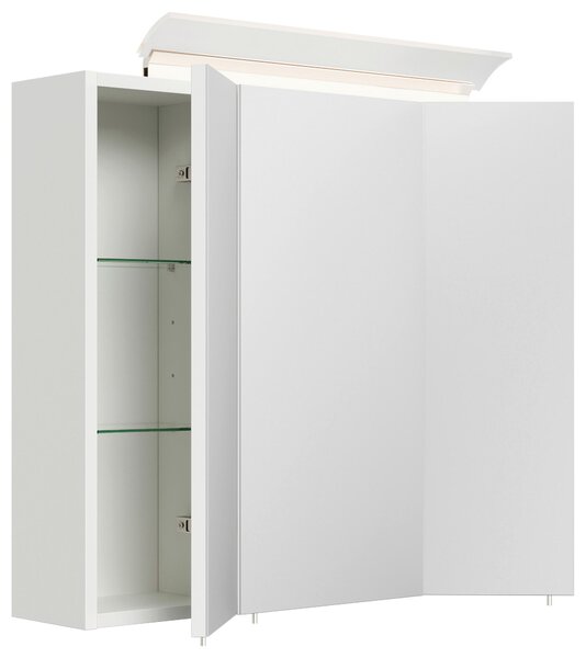 ZRCADLOVÁ SKŘÍŇKA, vysoce lesklá bílá, 70/62/17 cm MID.YOU - Koupelnové série, Online Only