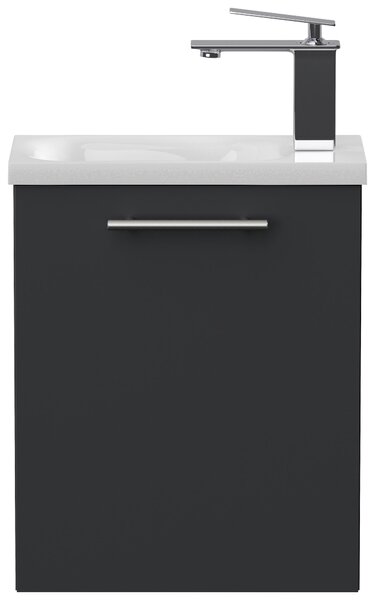 KOUPELNA PRO HOSTY, barvy grafitu, 40 cm MID.YOU - Koupelnové série, Online Only