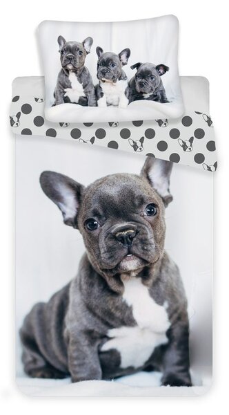 Jerry Fabrics Povlečení Bulldog - 140 x 200 cm / 70 x 90 cm