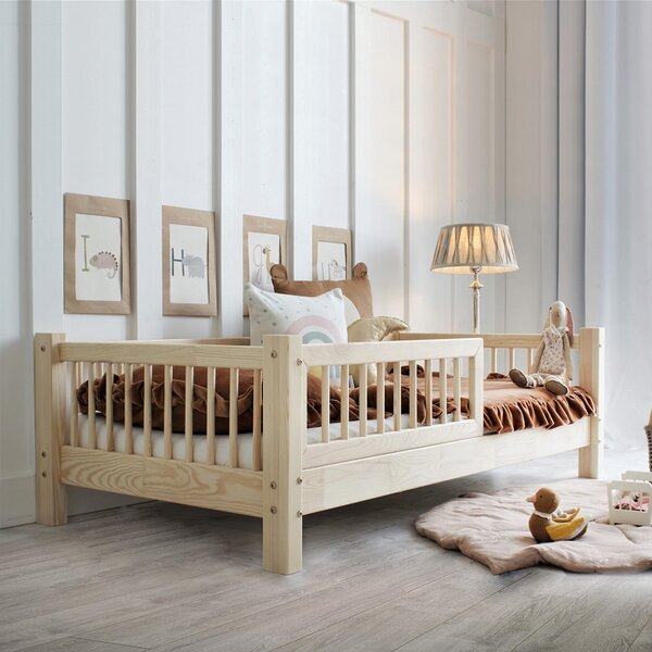 Dětská postel Basic příčky 160x80 cm přírodní