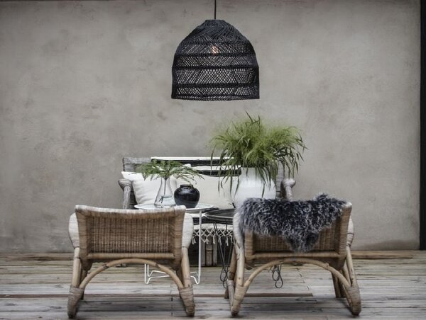 Skinnwille Home Collection Tibetská kožešina černá Snowtop, 95x55 cm