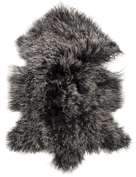 Skinnwille Home Collection Tibetská kožešina černá Snowtop, 95x55 cm