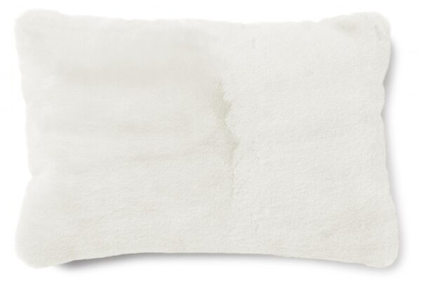 Skinnwille Home Collection Polštář Fluffy, umělá kožešina, slonová kost, 60x40 cm