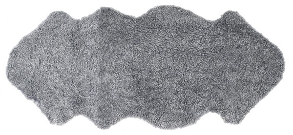 Skinnwille Home Collection Kudrnatá australská kožešina Curly Charcoal, stříbřitě šedá, 135x60 cm