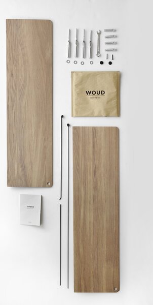 WOUD Nástěnná police Stedge Small 60 cm - výběr ze 4 variant Barva: Black Oak