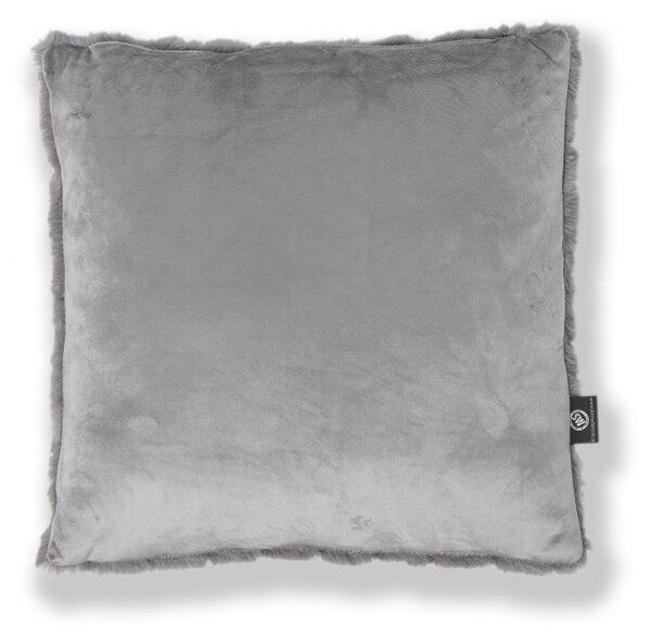 Skinnwille Home Collection Polštář Bubble Grey, 45x45 cm, umělá kožešina, šedý