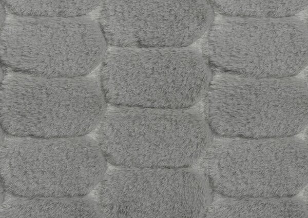 Skinnwille Home Collection Polštář Bubble Grey, 45x45 cm, umělá kožešina, šedý