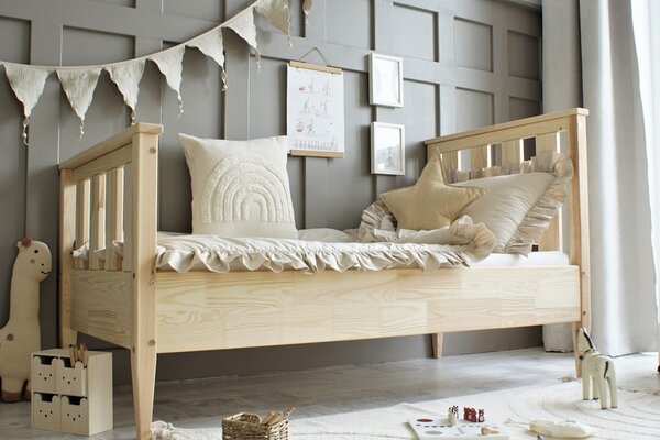 Dětská postel Boho Maxi Velikost spací plochy: 160x80, Barva: přírodní dřevo