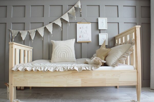 Dětská postel Boho Maxi Velikost spací plochy: 160x80, Barva: přírodní dřevo