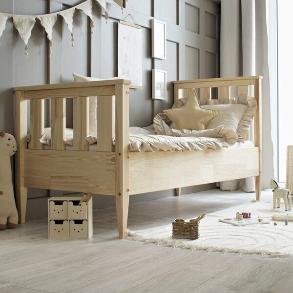 Dětská postel Boho Maxi Velikost spací plochy: 160x80, Barva: přírodní dřevo