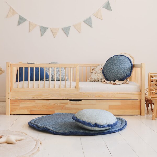 Dětská postel Basic Alto plus Velikost spací plochy: 120x60, Barva: přírodní dřevo