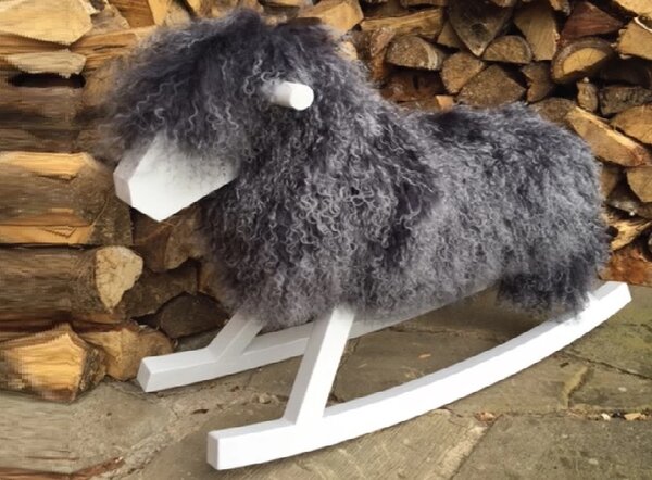 Skinnwille Home Collection Tibetská kožešina, Grey Silvertop, šedá, 95x55 cm