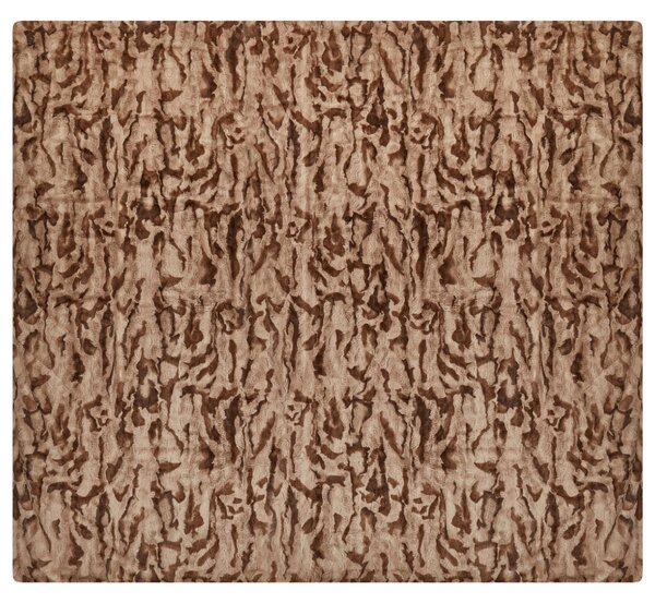 Deka BAKIRA Umělá kožešina 200 x 220 cm Hnědá