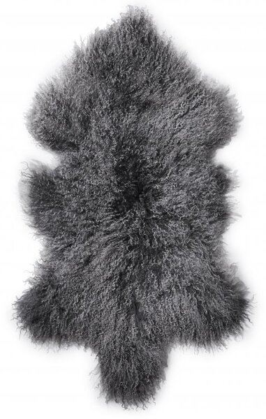 Skinnwille Home Collection Tibetská kožešina, Grey Silvertop, šedá, 95x55 cm