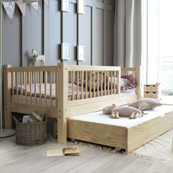 Dětská postel Basic Alto plus Velikost spací plochy: 120x60, Barva: přírodní dřevo