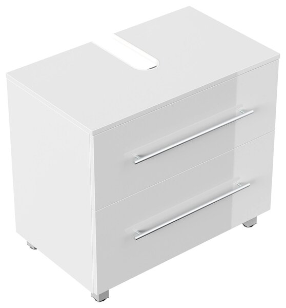 SKŘÍŇKA POD UMYVADLO, vysoce lesklá bílá, vysoce lesklá bílá, 70/63/41,6 cm MID.YOU - Koupelnové série, Online Only