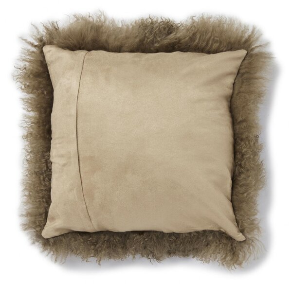 Skinnwille Home Collection Kožešinový polštář Brown, tibetská kožešina, 40x40 cm