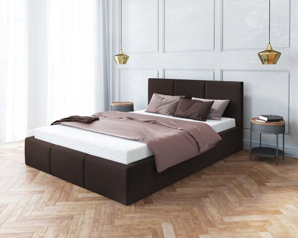 Čalouněná postel Fresia - hnědá Velikost spací plochy: 200x90