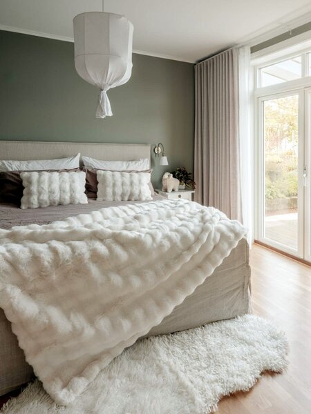Skinnwille Home Collection Umělá kožešina Wooly Ivory, 60x180 cm, slonová kost