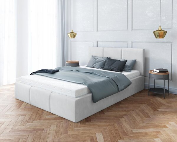 Čalouněná postel Fresia - bílá Velikost spací plochy: 200x90