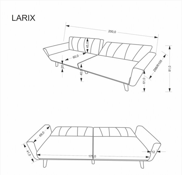 Halmar pohovka LARIX