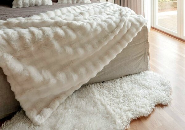 Skinnwille Home Collection Umělá kožešina Wooly Ivory, 60x180 cm, slonová kost