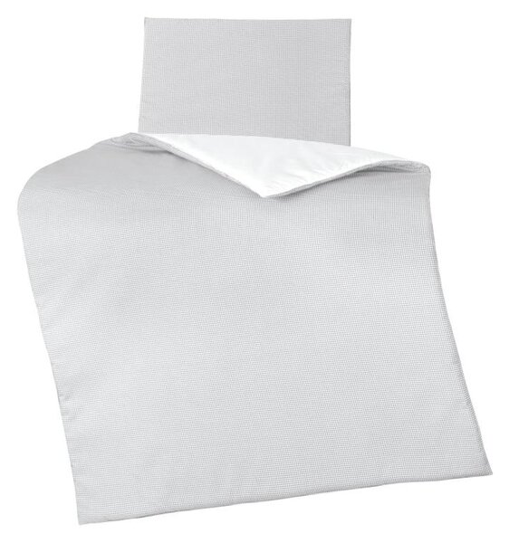 BELLATEX Peřinka a polštářek pro kojence Šedá,Bílá 75x100 cm, 42x32 cm