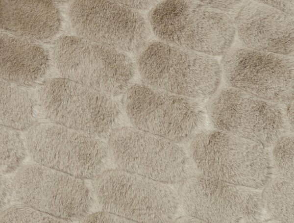 Skinnwille Home Collection Pléd Bubble Taupe, umělá kožešina, hnědošedý, 120x180 cm