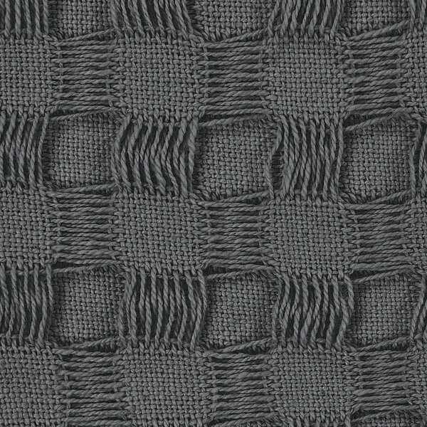 Přikrývka na postel BERE Bavlna 150 x 200 cm Tmavě šedá