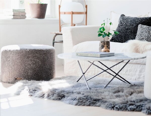 Skinnwille Home Collection Dlouhosrstá australská kožešina Gently, světle šedá, 95-100 cm