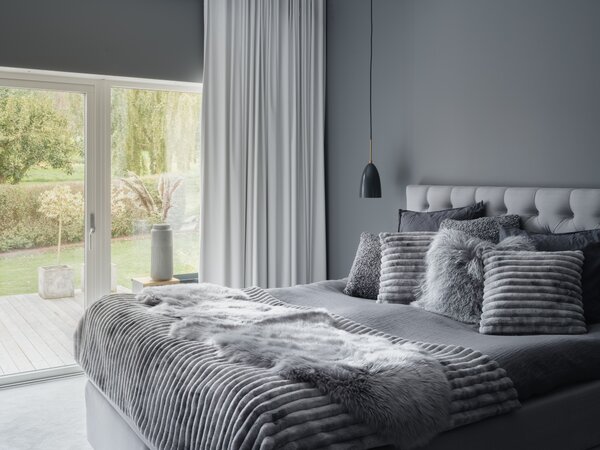 Skinnwille Home Collection Dlouhosrstá australská kožešina Gently, světle šedá, 95-100 cm