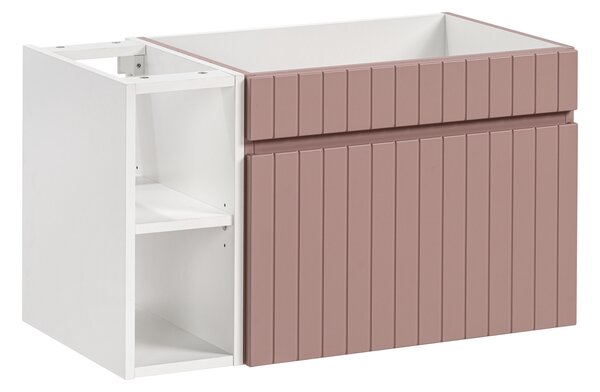 Comad Set koupelnového nábytku Iconic Rose 80 starorůžová/bílá - skříňka + přídavná skříňka
