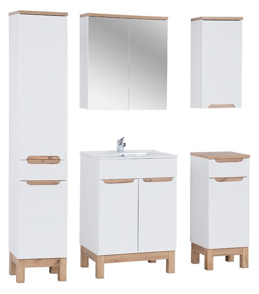 Comad Set koupelnového nábytku Bali White 60 bílá lesk