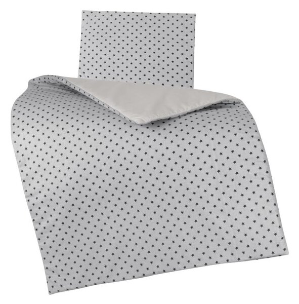 BELLATEX Peřinka a polštářek pro kojence Šedá 75x100 cm, 42x32 cm