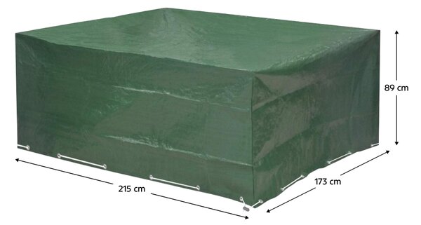 KONDELA Ochranný obal na zahradní set, 215x173x89 cm, zelená, KAVER TYP 24
