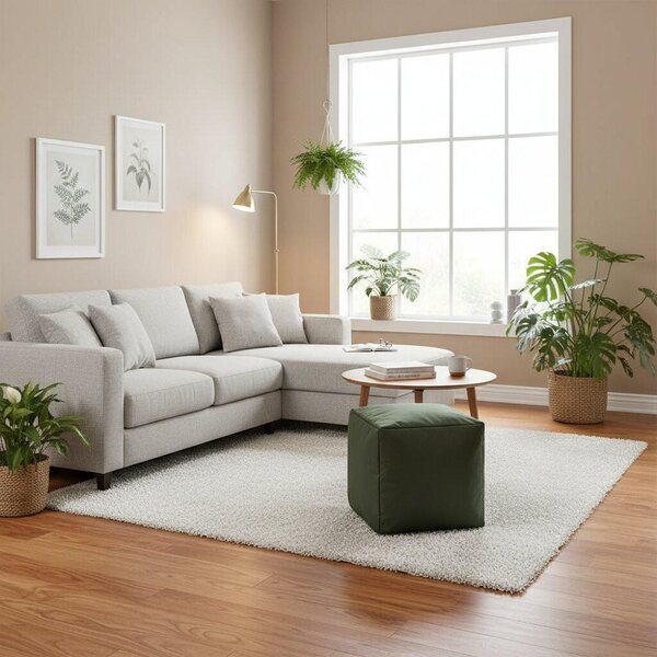 TABURET, textil, 40/40/40 cm Boxxx - Taburety, Online Only