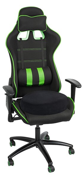 BELLATEX Sedák anatomický z Líné - Visco pěny Černá průměr 40 cm, výška 10 cm, uprostřed 10 cm otvor