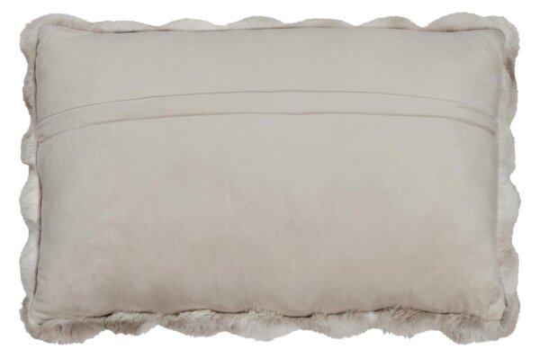 Skinnwille Home Collection Polštář Misty Sand, umělá kožešina, 60x40 cm