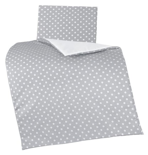 BELLATEX Peřinka a polštářek pro kojence Šedá,Bílá 75x100 cm, 42x32 cm