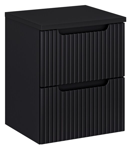 Comad Koupelnová skříňka pod deskové umyvadlo Nova Black 50 černá mat (2 šuplíky)