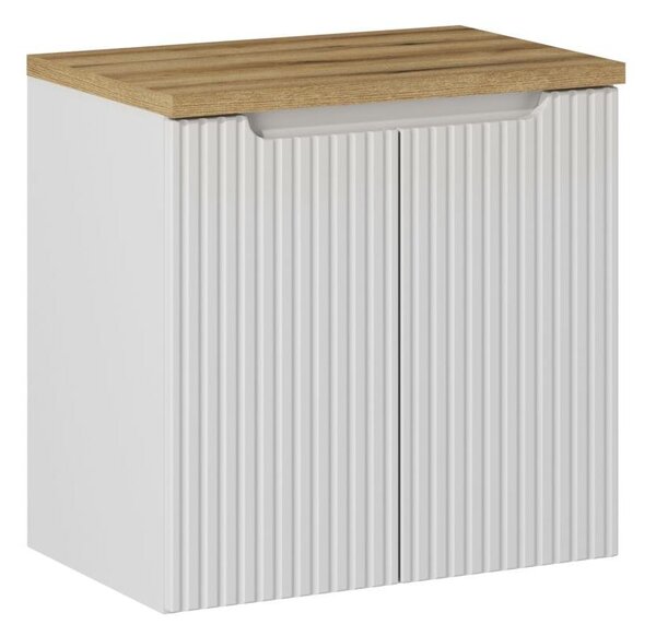 Comad Koupelnová skříňka pod deskové umyvadlo Nova White 60 bílá mat/dub evoke