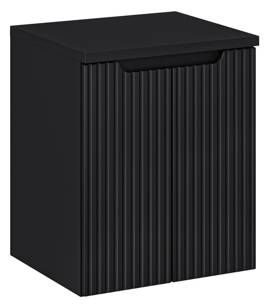 Comad Koupelnová skříňka pod deskové umyvadlo Nova Black 50 černá mat (2 dvířka)